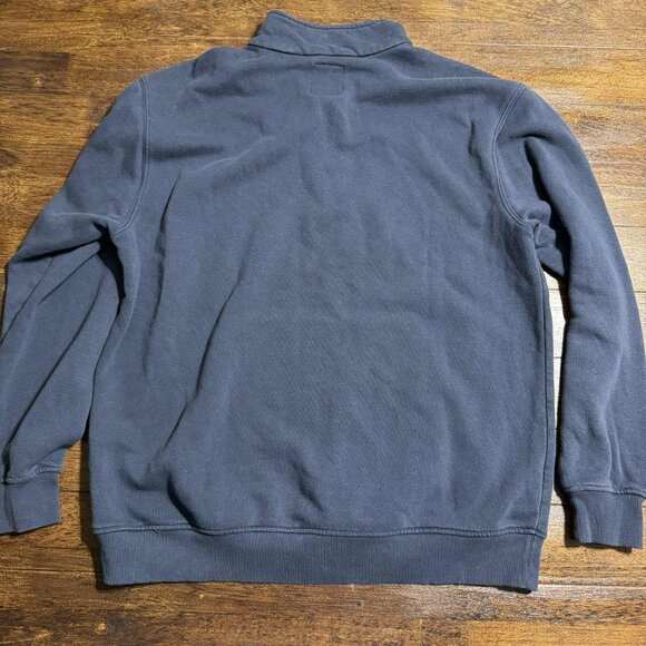 NOBLE OUTFITTERS Men's Blue Quarter Zip Sweater Pullover Size Large - Picture 7 of 10